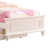 Cherub Twin Size Bed With Trundle In Pink And White By Casagear Home PDX-F9377