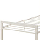 Metal Frame Twin Bed With Leather Upholstered Headboard White PDX-F9414T