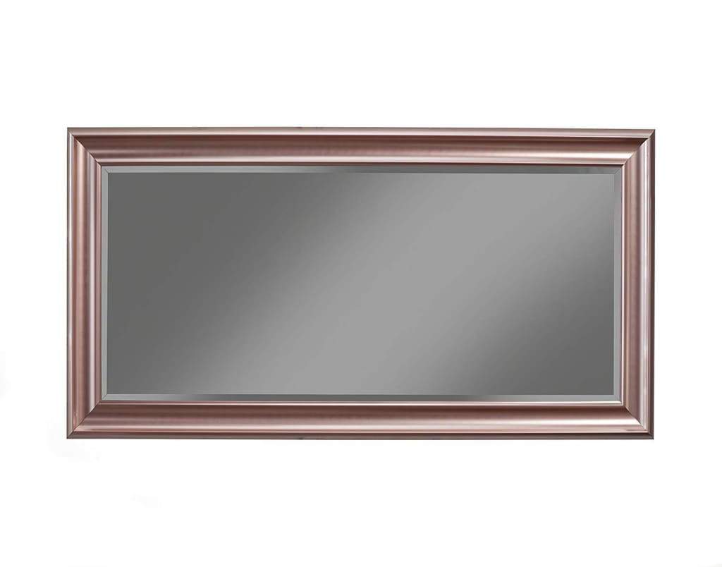 Full Length Leaner Mirror With a Rectangular Polystyrene Frame Rose Gold SDF-14611