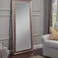 Full Length Leaner Mirror With a Rectangular Polystyrene Frame, Rose Gold