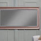 Full Length Leaner Mirror With a Rectangular Polystyrene Frame Rose Gold SDF-14611