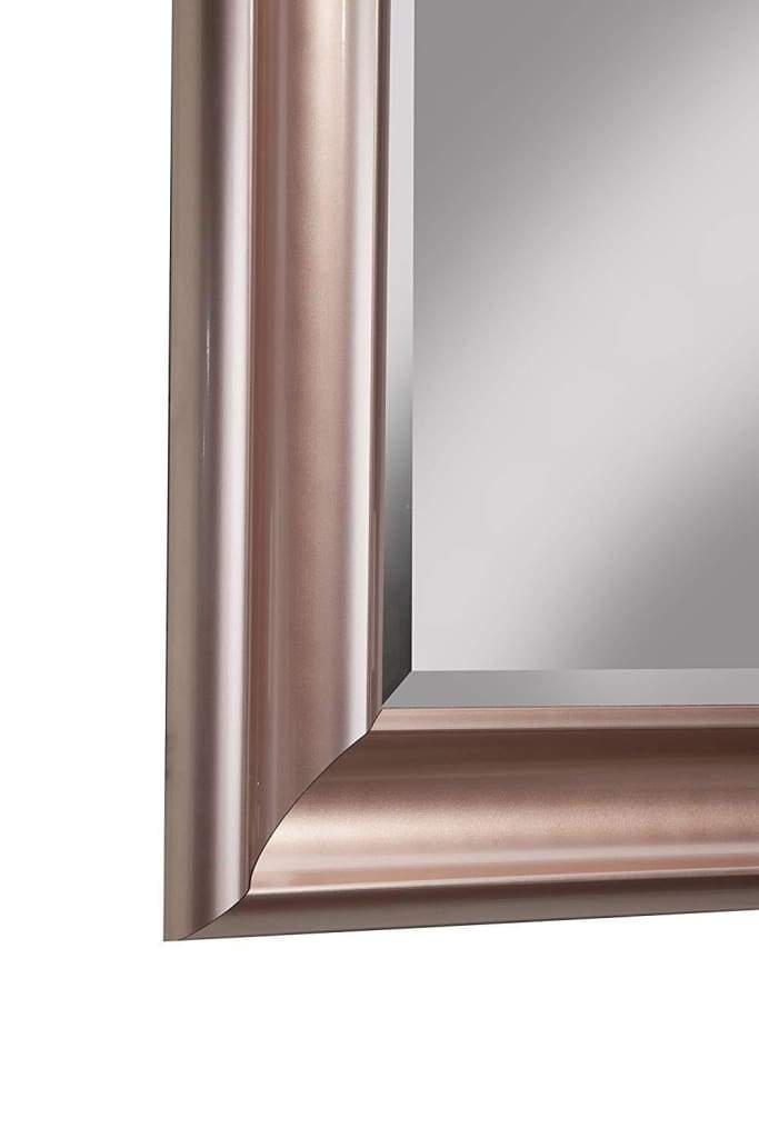 Full Length Leaner Mirror With a Rectangular Polystyrene Frame Rose Gold SDF-14611