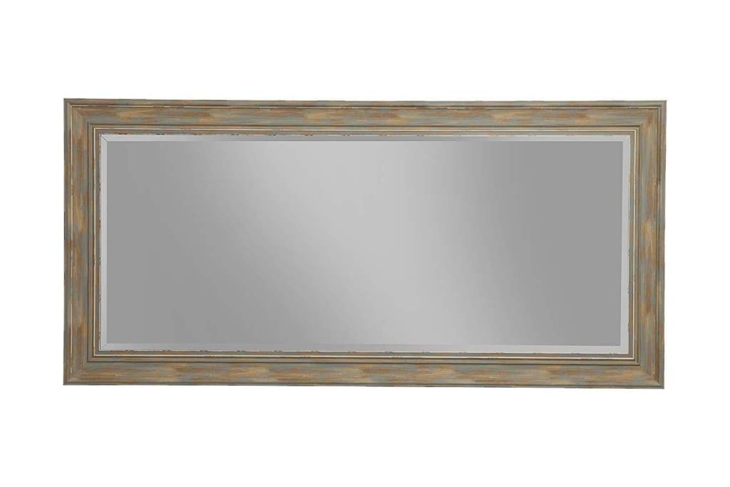 Farmhouse Style Full Length Leaner Mirror With Polystyrene Frame Blue SDF-18211