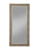 Farmhouse Style Full Length Leaner Mirror With Polystyrene Frame, Blue