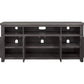 Wooden TV Stand With 3 Shelves and Cabinets Gray SDF-90921