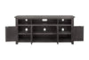 Wooden TV Stand With 3 Shelves and Cabinets Gray SDF-90921