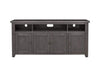 Wooden TV Stand With 3 Shelves and Cabinets Gray SDF-90921