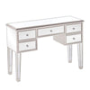 Mirror Console Table/Sofa Console Table Silver & Clear By The Urban Port UPT-157133