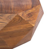 33 Inch Diamond Shape Acacia Wood Coffee Table With Smooth Top Dark Brown By The Urban Port UPT-196015