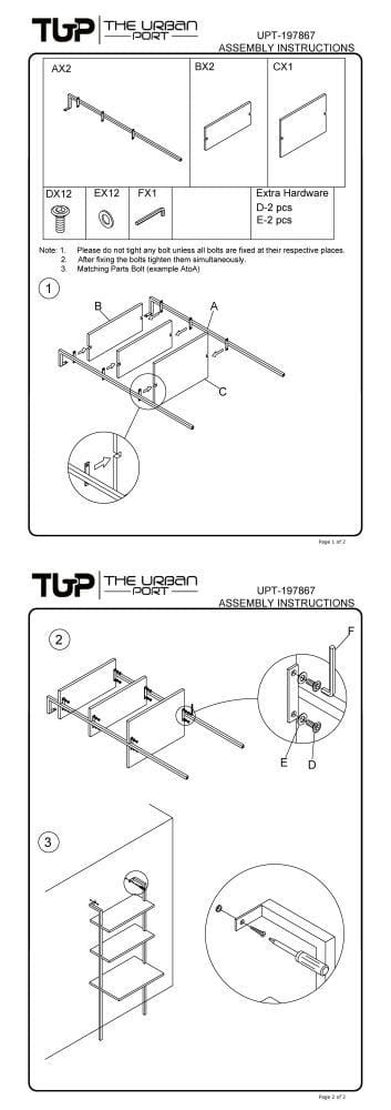 Industrial 3 Tier Mango Wood Ladder Storage Wall Shelf with Tubular Frame Brown and Black By The Urban Port UPT-197867