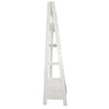 4 Shelf Wooden Ladder Bookcase with Bottom Drawer Distressed white UPT-205750