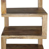 Etagere Stacked Cube Design Mango Wood End SideTable with 3 Shelves Brown By The Urban Port UPT-213130