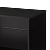 60 Wood and Metal Entertainment TV Stand with 2 Drawers Brown and Black By The Urban Port UPT-225265