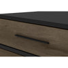 60 Wood and Metal TV Entertainment Stand with 4 Drawers Brown and Black By The Urban Port UPT-225266