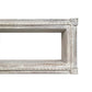 Rectangular Mango Wood Wall Mounted Shelf with Carved Details Antique White UPT-229608