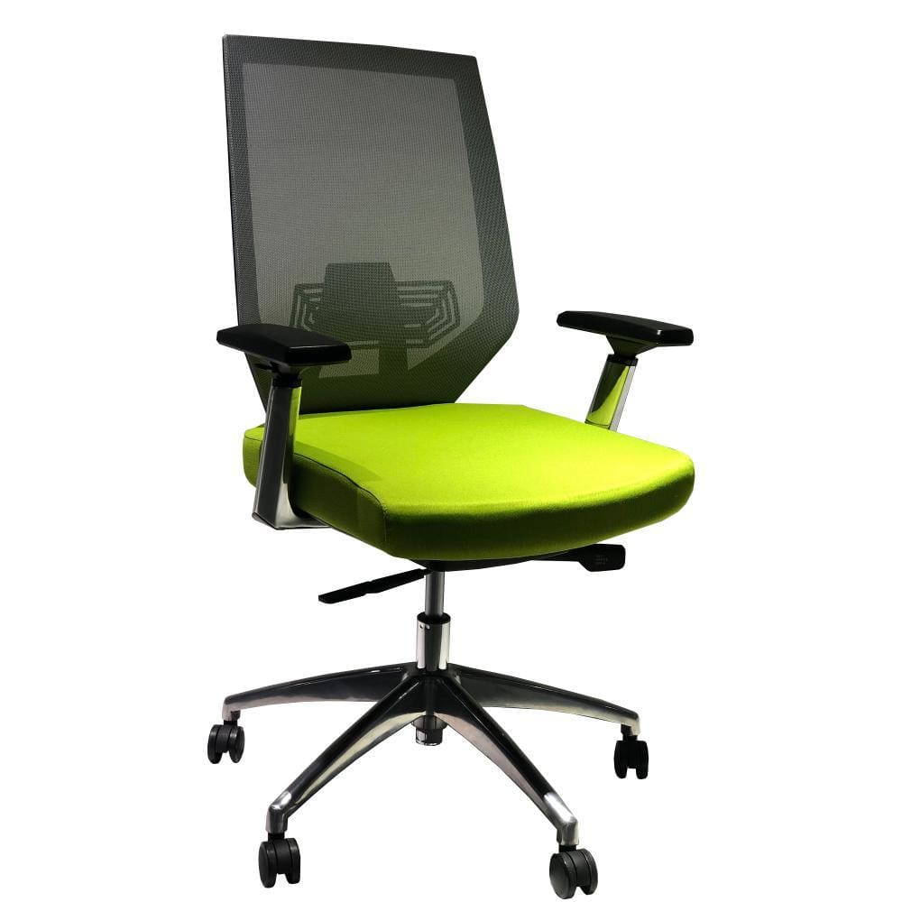 Adjustable Mesh Back Ergonomic Office Swivel Chair with Padded Seat and Casters Green and Gray By The Urban Port UPT-230095