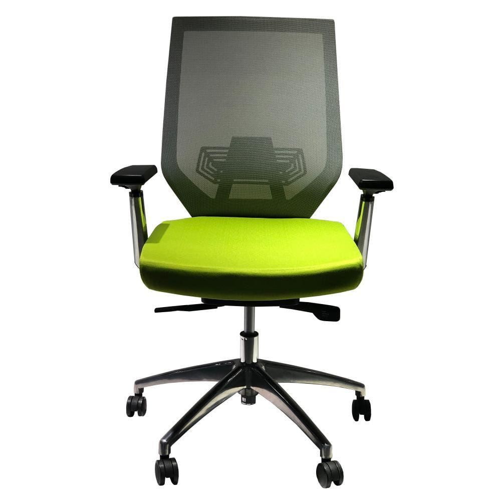 Adjustable Mesh Back Ergonomic Office Swivel Chair with Padded Seat and Casters Green and Gray By The Urban Port UPT-230095