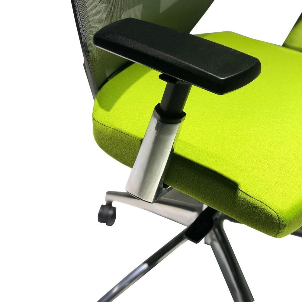 Adjustable Mesh Back Ergonomic Office Swivel Chair with Padded Seat and Casters Green and Gray By The Urban Port UPT-230095