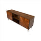 65 Inch 2 Door Mid Century Modern Wooden Entertainment Media Tv Stand Unit Brown By The Urban Port UPT-231464