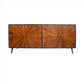 2 Door Mid Century Modern Wooden Buffet Storage Sideboard Cabinet, Brown By The Urban Port