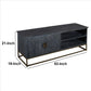 53 Inches Plank Design 2 Door Mango Wood Tv Media Cabinet With Metal Base Gray By The Urban Port UPT-237994