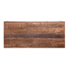 Rough Hewn Saw Textured Wooden Coffee Table with Open Bottom Shelf Brown By The Urban Port UPT-238084