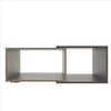 35 Inch Wooden Coffee Table with Open Compartments Gray and Brown By The Urban Port UPT-242345