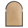 52 Inch Wood Wall Hanging Mirror Window Pane Design Arched Top Black By The Urban Port UPT-247268