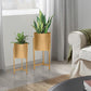 22 18 Round Indoor Planter Iron Stand Set of 2 Champagne Gold By The Urban Port UPT-248043