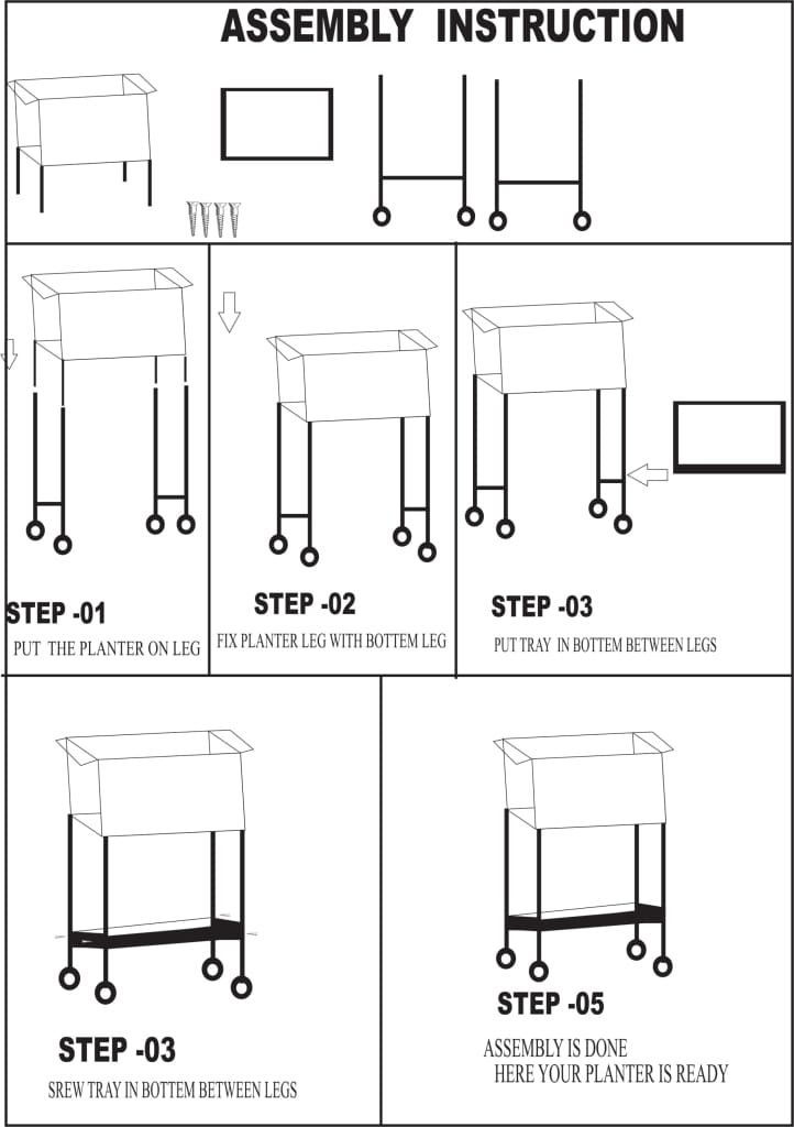 Plant Stand with Metal Frame and Bottom Shelf Washed White By The Urban Port UPT-248048