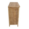 Wooden Storage Cabinet with 2 Doors and Floral Mirror Trim Brown By The Urban Port UPT-250433