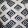 18 x 18 Handcrafted Square Jacquard Soft Cotton Accent Throw Pillow Diamond Pattern White Black By The Urban Port UPT-261539