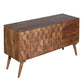 Ero 55 Inch Sideboard Buffet Cabinet 2 Honeycomb Inlaid Doors Mango Wood Natural Brown By The Urban Port UPT-262391