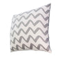 20 x 20 Modern Square Cotton Accent Throw Pillow Simple Chevron Pattern Gray White By The Urban Port UPT-266363