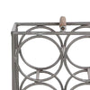 17 Inch Industrial Wine Rack Holder Rectangular Iron Frame 6 Bottle Storage Gunmetal Gray By The Urban Port UPT-266371