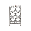 17 Inch Industrial Wine Rack Holder Rectangular Iron Frame 6 Bottle Storage Gunmetal Gray By The Urban Port UPT-266371