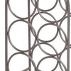 20 Inch Industrial Wine Rack Holder Arched Iron Frame 6 Bottle Storage Gunmetal Gray By The Urban Port UPT-266372