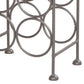 20 Inch Industrial Wine Rack Holder Arched Iron Frame 6 Bottle Storage Gunmetal Gray By The Urban Port UPT-266372