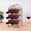 20 Inch Industrial Wine Rack Holder Arched Iron Frame 6 Bottle Storage Gunmetal Gray By The Urban Port UPT-266372