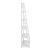 70 Inch Solid Wood Ladder Bookshelf 5 Tier Storage A Shape Frame White By The Urban Port UPT-266386