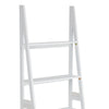 70 Inch Solid Wood Ladder Bookshelf 5 Tier Storage A Shape Frame White By The Urban Port UPT-266386