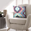 24 x 24 Square Cotton Accent Throw Pillow Western Tribal Pattern Multicolor By The Urban Port UPT-268957