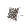 18 x 18 Square Accent Throw Pillow Knife Edge Damask Print Soft Polyester Filler Cream Blue By The Urban Port UPT-268963