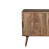 Toscana 42 Solid Wood Sideboard Buffet Cabinet with Sliding Doors - Natural Brown By The Urban Port UPT-271517