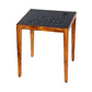 Alba 22 Inch 3 Piece Nesting Table Set Laser Cut Metal Black Brown By The Urban Port UPT-272006