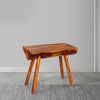 18 Inch Rectangular Mango Wood Accent Side Table with Live Edge Log Top Warm Brown By The Urban Port UPT-272014