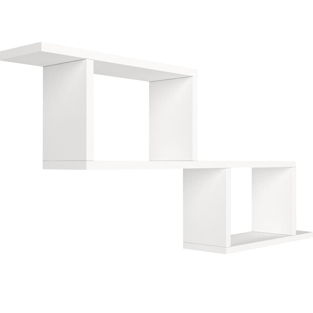 40 Inch Decorative Wooden Wall Mounted Cubby Shelf White By The Urban Port UPT-272750