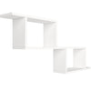 40 Inch Decorative Wooden Wall Mounted Cubby Shelf White By The Urban Port UPT-272750