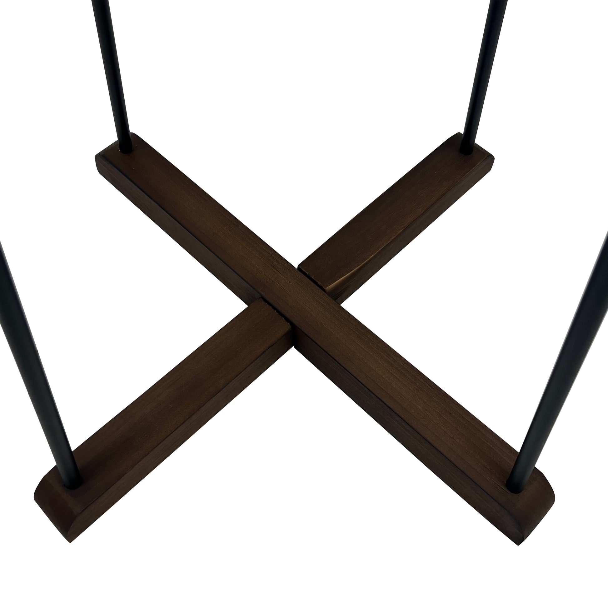 Holly 71 Inch Standing Wooden Coat Rack with Multiple Hooks Hangers Reclaimed Wood and Iron Brown Black By The Urban Port UPT-273093