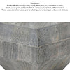 30 Inch Modern Art Coffee Table 3D Diamond Shape Solid Mango Wood Weathered Gray - UPT-276367 UPT-276367